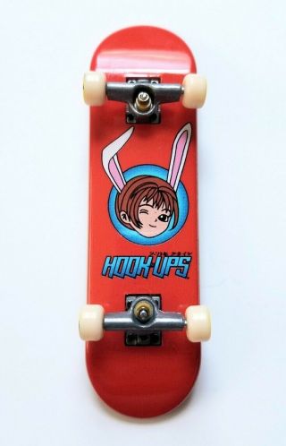 Vintage Hook - Ups Bunny Girl Tech Deck Skateboard Finger Board Rare Jeremy Klein