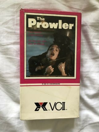 The Prowler Vhs Horror Rare Vci Slasher Gore Savini Oop Htf 1981
