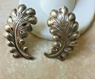 Vintage Sterling Kalo Earrings Arts And Crafts Era Signed Rare