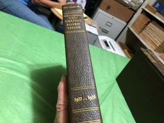 Rare 1922 - 1926 Hard Back Book Bound National Geographic Advertisements Only