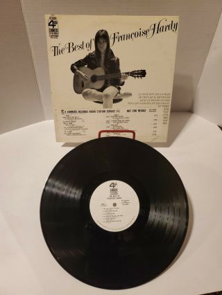 The Best Of Francoise Hardy Lp Rare White Lable Promo Vg,