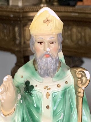 Antique/vintage Saint Patrick Religious Statue