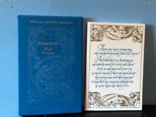 Rare Special Advance Edition Stardust By Neil Gaiman (1998,  Hardcover)