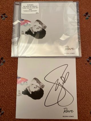Selena Gomez " Rare” Signed Autographed Cd Authentic Signature