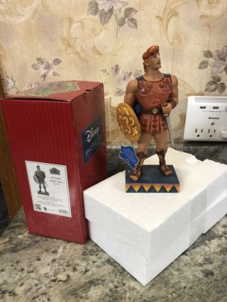 Jim Shore Rare Hercules Mythic Hero 4055406 W Box 8” Tall Disney