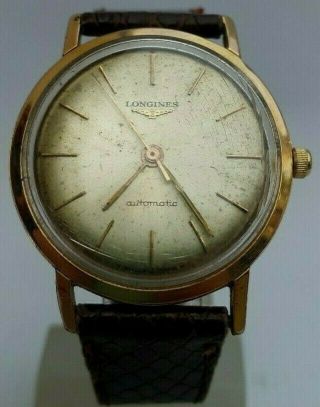 Longines Cal 340 Vintage Watch Automatic Champagne Special Edition Very Rare