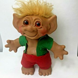 Vintage Troll Doll By Thomas Dam 8 Inches Made In Denmark