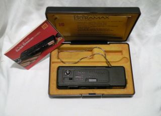 Vtg 70s RARE Kodak Ektramax Camera w Case Box,  Manuals,  Wrist Strap Made in USA 2