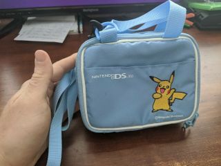 Pokemon Nintendo Ds Lite Case Bag Rare Pikachu Blue Light Baby Sea Store