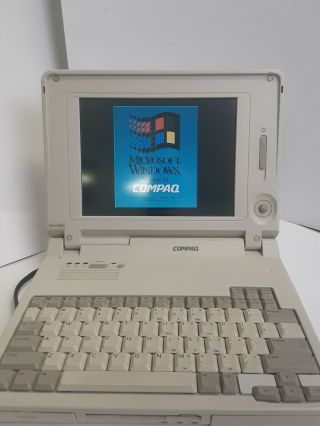 Rare Vintage Compaq Lte Elite 4/75cx Laptop Computer With Windows