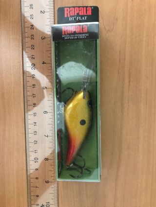 Rapala Dives To Dt Flat 9 Sprt Bass Musky Salmon Fishing Lure Rare Discontinued