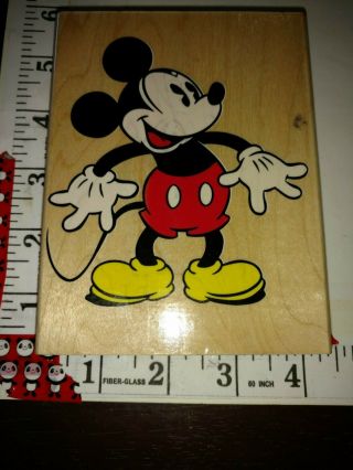Big Antique Mickey,  Mickey Mouse,  Rubber Stampede,  Box9,  Rubber Stamp,  Wood