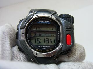 Casio Spf - 10 Sea Pathfinder Team Daiwa Thermo Scanner Limited Watch Rare