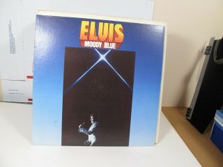 Elvis Presley Moody Blue 1977 Rare Black Vinyl Lp Aql1 - 2428