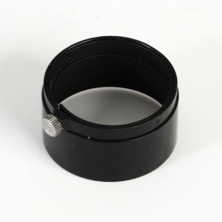 :Leica Leitz NY FISON Black Paint Metal Lens Hood for 50mm f3.  5 Elmar [RARE,  ] 3