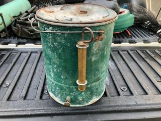 Rare Vintage Minnow Bucket With Hand Pump Bait Bucket Minnows