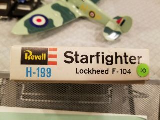 Vintage 1961 Revell H - 199 Starfighter Lockheed F - 104 1:64 Rare 3