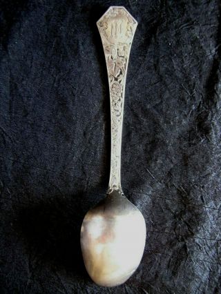 VERY RARE ANTIQUE BUSTER BROWN & TIGE STERLING SILVER SOUVENIR SPOON 3
