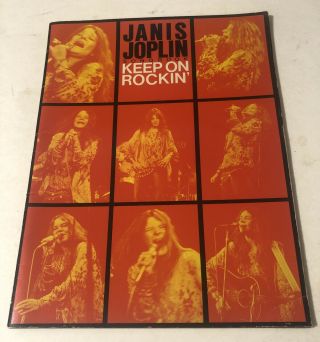 Rare Janis Joplin Song Book Keep On Rockin
