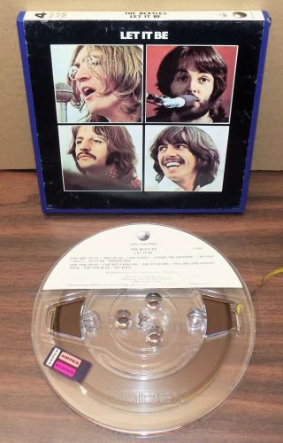 4 - Track Reel Tape The Beatles - Let It Be - Rare Apple L 3401 Rock Psych 7.  5 Ex