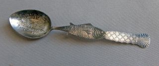 Paye & Baker Sterling Forestry Bldg Portland,  Oregon Fish Handle Spoon;k207