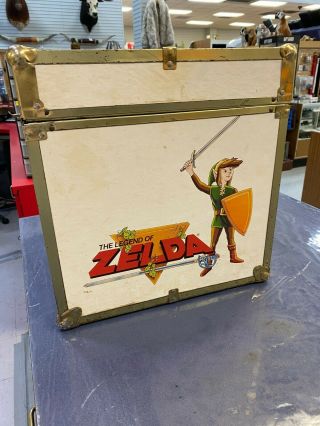 Very Rare Vintage Nintendo Toy Box Chest Storage Trunk Mario Bros / Zelda