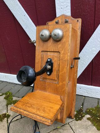Rare Stromberg - Carlson Telephone Vintage Wood Wall Antique Early 1900s - Custom