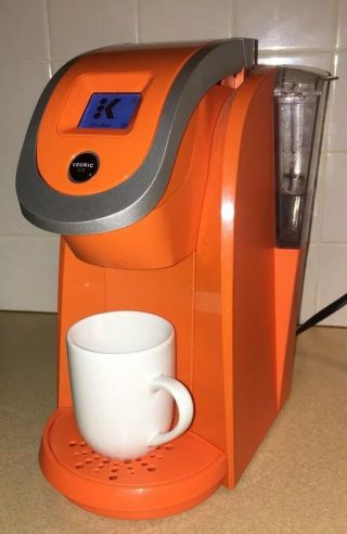 Keurig Single Serve Coffee Maker Brewer 2.  0 K2.  0 - 200 Rare Orange