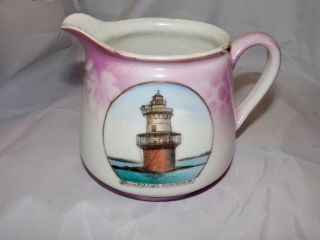 Extremely Rare Mw Co.  Germany.  North Haven,  Maine.  Creamer.  Goose Rock Light