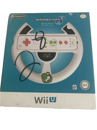 Yoshi Mario Kart Nintendo Wii Rare Racing Steering Wheel Mario Green
