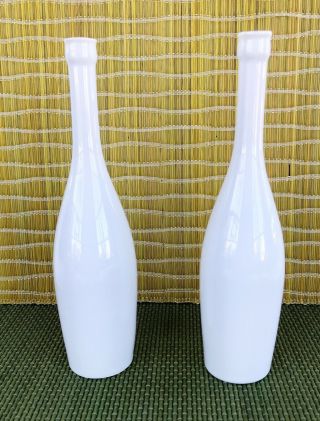 Rare Vintage Lagardo Tackett White Porcelain Bottles Vases Schmid