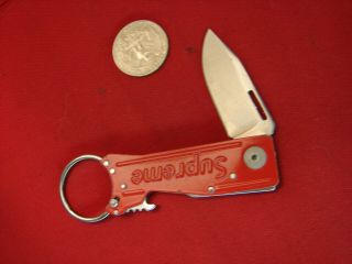 Supreme SOG Keytron Folding Knife red and RARE 3