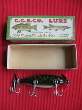 Rare Vintage Creek Chub Injured Minnow Frog 1519 Fishing Lure - Nib