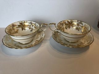 Hammersley Tea Cup And Saucer Golden Floral Teacup Cup & Saucer