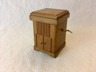 Vintage Shackman Music Box,  Victrola,  Record Player Dollhouse Miniature
