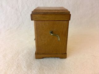 Vintage Shackman Music Box,  Victrola,  Record Player Dollhouse Miniature 2