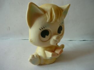 Vtg Rare Mexican Rubber Squeaky Cat Toy Mexico Squeak Toy Vinilos Romay 6 "