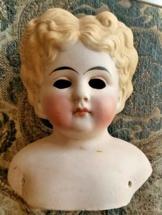 Vintage Ceramic Doll Head Hand Painted