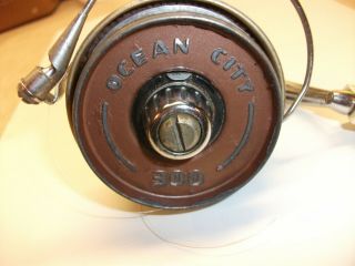 Vintage Ocean City 300 Spinning Reel Rare Brown Version Usa Read