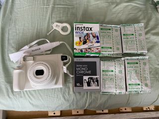 Rare Fujifilm Instax Wide 300 Instant Film Camera Limited White Edition Nr