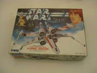 Rare Star Wars Model Kit Luke Skywalker X - Wing Fighter Mpc Vintage 1977