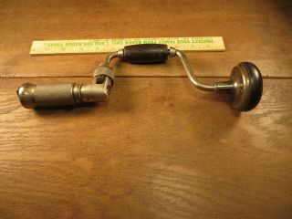 Rare Antique John S.  Fray Co.  6 " Sweep Ratcheting Bit Brace - Old Usa Tools Vgc