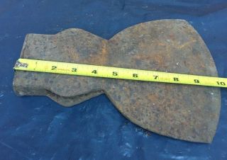 Antique/vintage,  Large Broad - Head Hewing Axe Head,  7 3/4 Wide Barn Find 10 Long