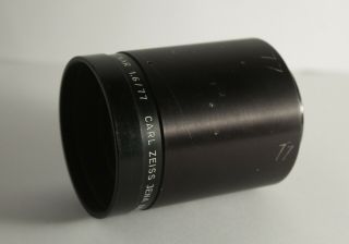 Rare Carl Zeiss Jena Visionar F/1.  6 77mm Fast Projection Lens Bokeh Cine 1,  6/77