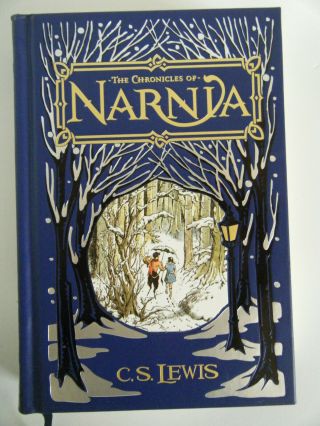 The Chronicles Of Narnia By C.  S.  Lewis,  Barnes & Noble Leather Hardcover,  Rare