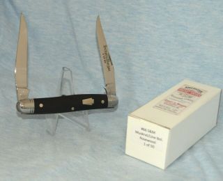 Rare Schatt & Morgan Rosewood Muskrat Knife " 1 Of 50 " In Case /box