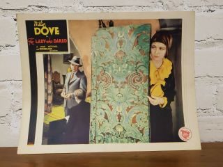 1931 Rare 11x14 Billie Dove The Lady Who Dared Lobby Card Vitaphone Y2
