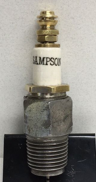 Rare Vintage Sampson Spark Plug 1/2” Thread (sampson Automobile ?)