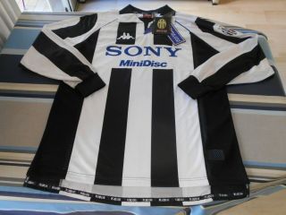 Rare Juventus Kappa Sony Minidisc Shirt 90 1997 - 98 Zidane Del Piero Xl Bnwt Vtg