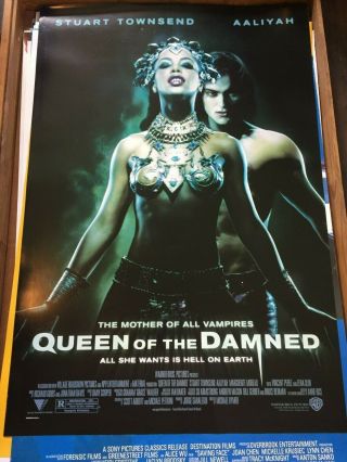 Queen Of The Damned (2002) Ds Rare Nm One Sheet (aaliyah)
